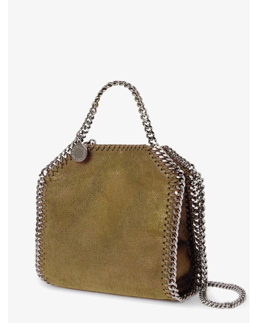 Stella McCartney Green Falabella Shaggy Deer Shoulder Bag