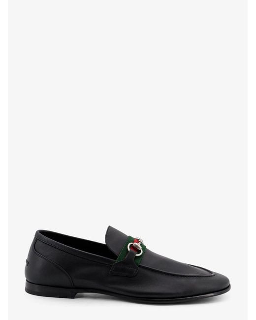 Gucci Black Como Leather Loafers for men