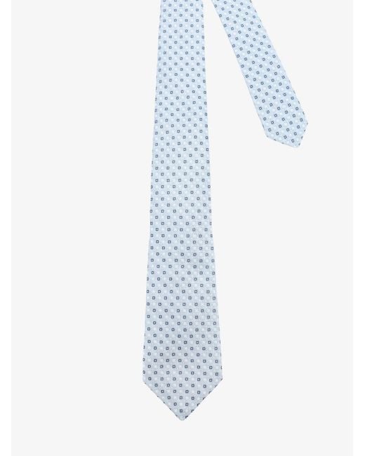 Kiton Blue Silk Tie for men