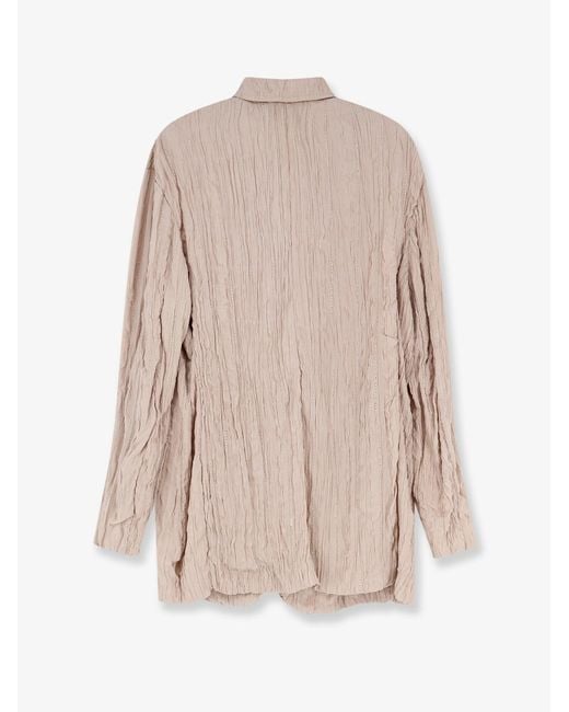 Alysi Natural Wrinkled Viscose Blazer