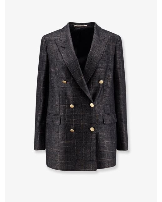 Tagliatore Black Jasmine Wool And Viscose Blazer