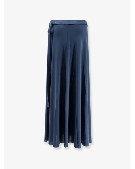 Eres Blue Julieta Jersey Pareo Skirt