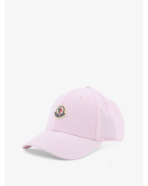 Moncler Pink Cotton Baseball Hat