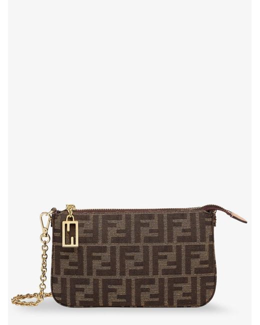 Pochette Pouch Baguette di Fendi in Gray