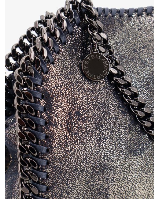 Stella McCartney Blue Falabella Mini Vegan Faux Leather Crossbody Bag