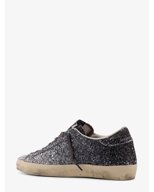 Sneakers Low-Top Super-Star Classic With List Con Paillettes di Golden Goose Deluxe Brand in White