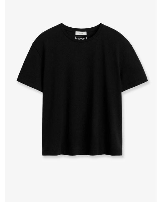 Totême Black Organic Cotton T-Shirt