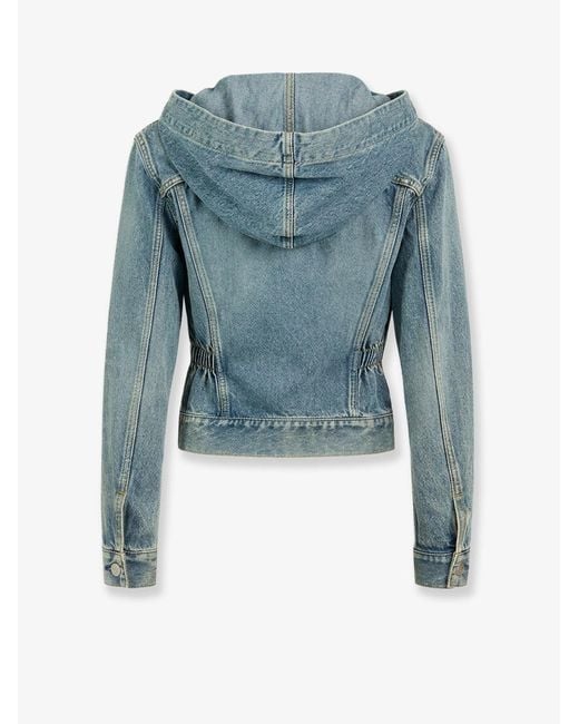 Alaïa Blue Trucker Denim Jacket