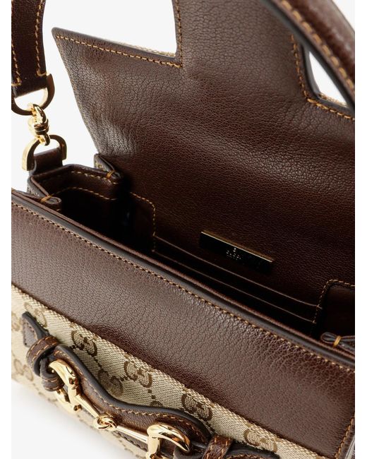 Gucci Metallic Horsebit Duomo Gg Canvas Handbag