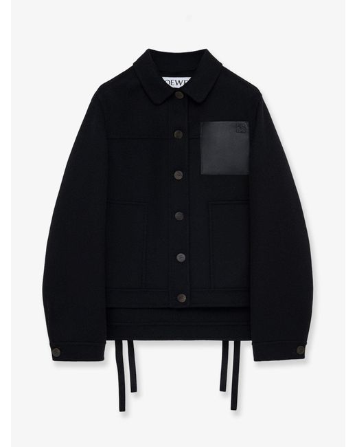 Loewe Black Workwear Wool And Cashmere Jacket