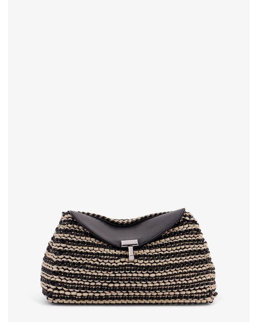 Totême  White Mini T-Lock Clutch