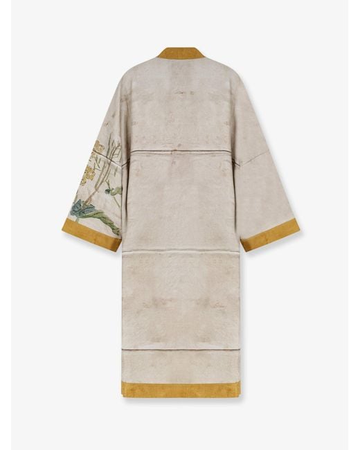 Pierre Louis Mascia White Silk Kimono
