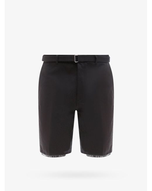 Lanvin Black Bermuda Shorts for men