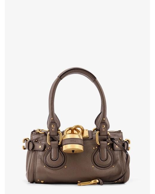 Chloé Brown Paddington Leather Shoulder Bag