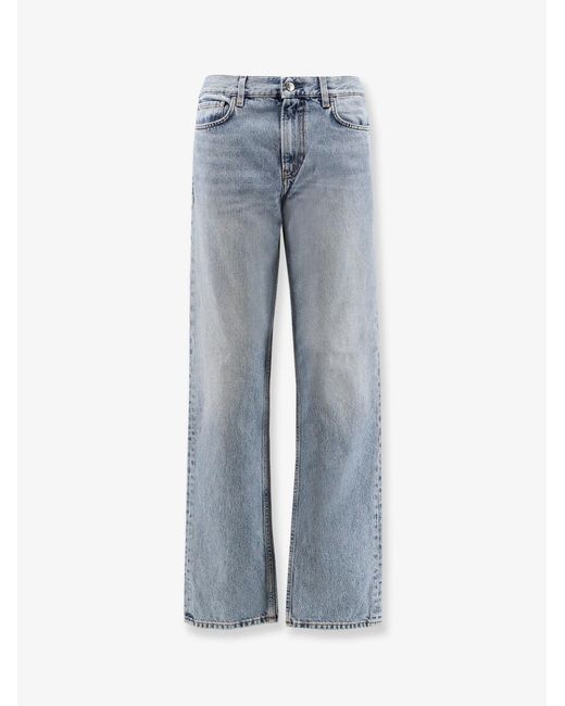 Totême Blue Low Straight Organic Cotton Jeans