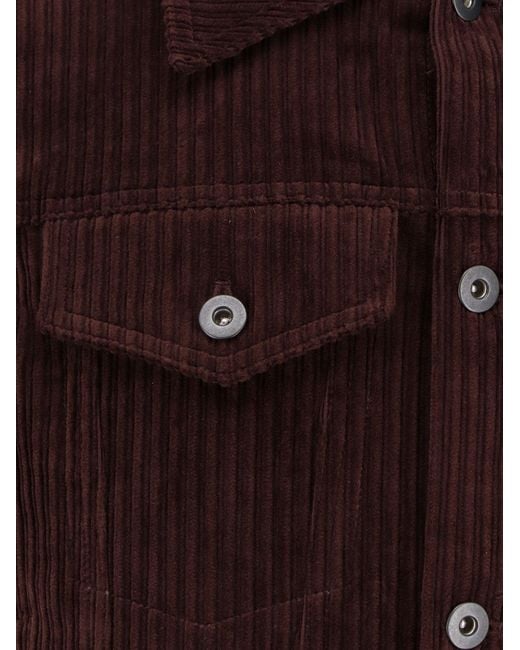 TONYWACK Red Corduroy Jacket for men