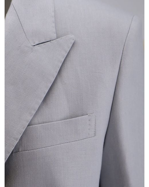Tagliatore Gray Jasmine Linen Suit