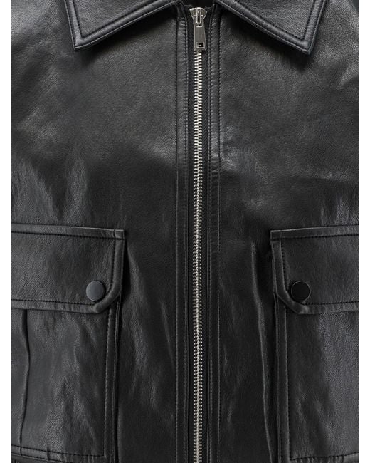 Frankie Shop Black Leather Jacket