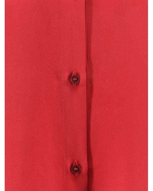 Alysi Red Silk Shirt