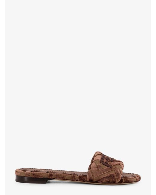 Slide Sunshine di Fendi in Brown