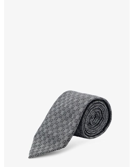 Ferragamo Gray Cannes Silk Tie for men