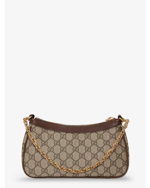 Gucci Gray Gg Fabric Ophidia Crossbody Bag