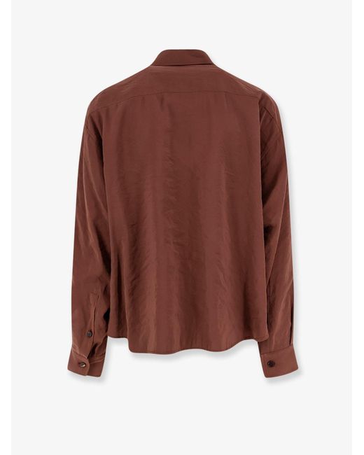 Hevò Brown Arpinova Modal Blend Shirt for men