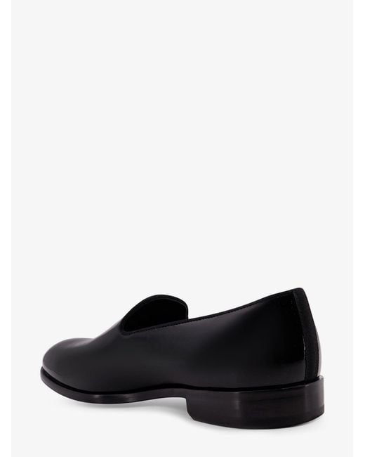 Doucal's Black Patent Leather Loafers for men