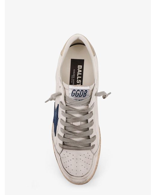 Golden Goose Deluxe Brand White Deluxe Brand Ball Star Leather Sneakers for men