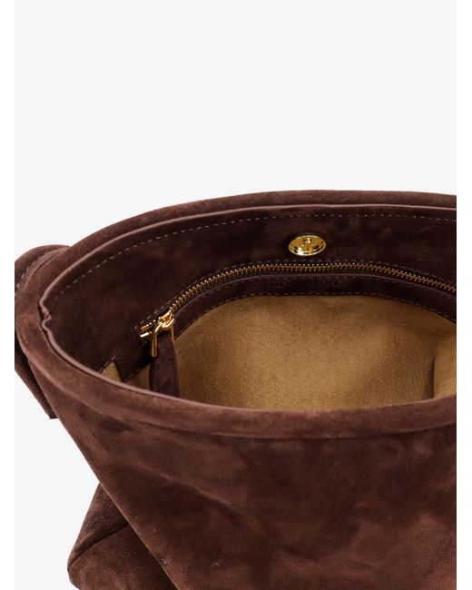 MANU Atelier Brown Fidéle Suede Crossbody Bag