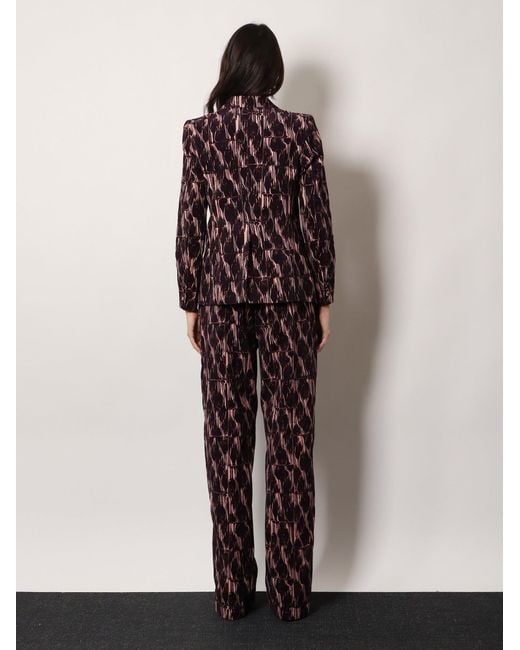 Dries Van Noten Purple Paxy Corduroy Trousers