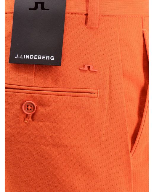 J.Lindeberg Orange Bermuda Shorts for men