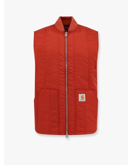 Carhartt Red Lachlan Sleeveless Jacket for men