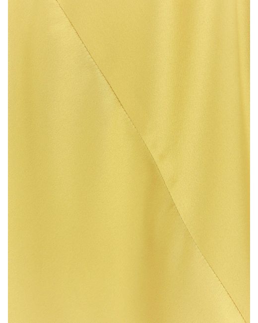 Max Mara Yellow Quassia Silk Top