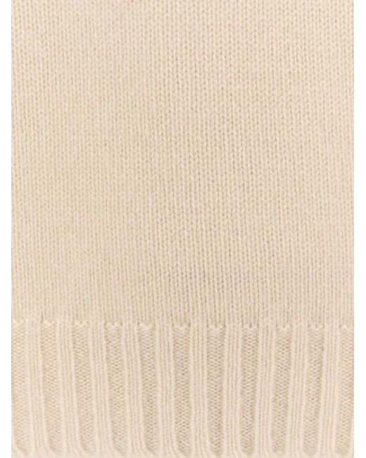 Alpha Studio White Cashmere Sweater for men