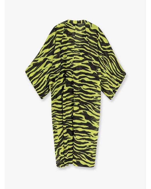 The Attico Green Kaftan Cotton Dress