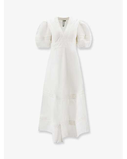 Scarlett Poppies White Odessa Cotton Dress