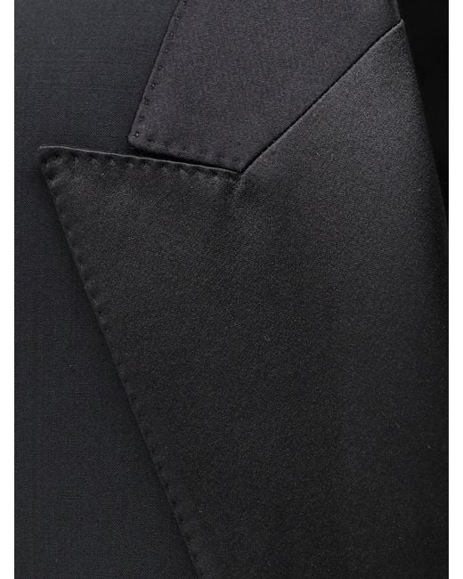 Dolce & Gabbana Blue Sicilia Virgin Wool And Silk Blend Tuxedo for men