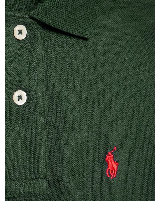 Polo Ralph Lauren Green Cotton Polo Shirt With Embroidered Logo for men