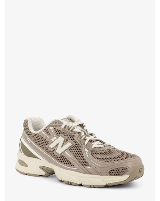 New Balance White 740 Mesh Sneakers With Leather Inserts for men
