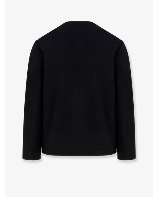 TONYWACK Black Tweed Blazer for men