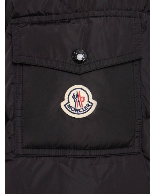 Moncler Black Maya Recycled Nylon Down Jacket for men