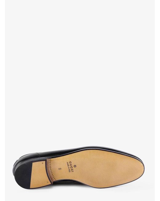 Gucci White Jordaan Leather Loafers for men