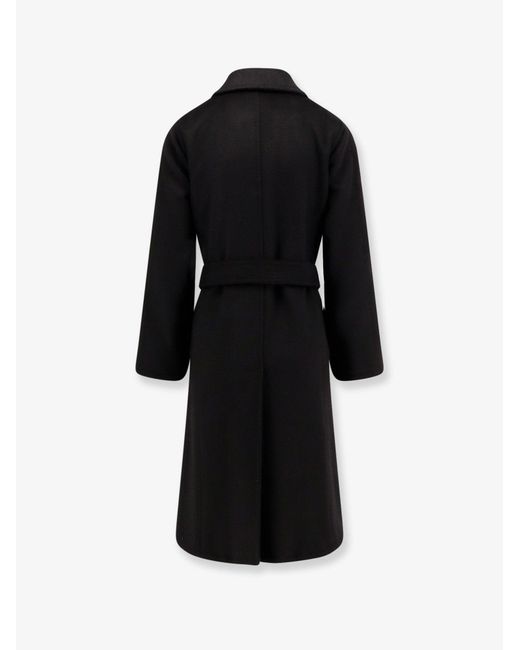 Max Mara Black Manuela Camel Coat