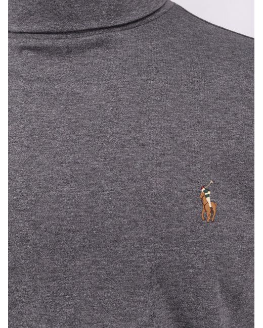 Polo Ralph Lauren Blue Cotton Turtleneck Sweater for men