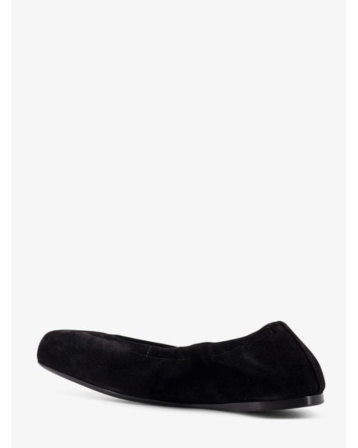 Alaïa Black Suede Slip-On Ballet Flats