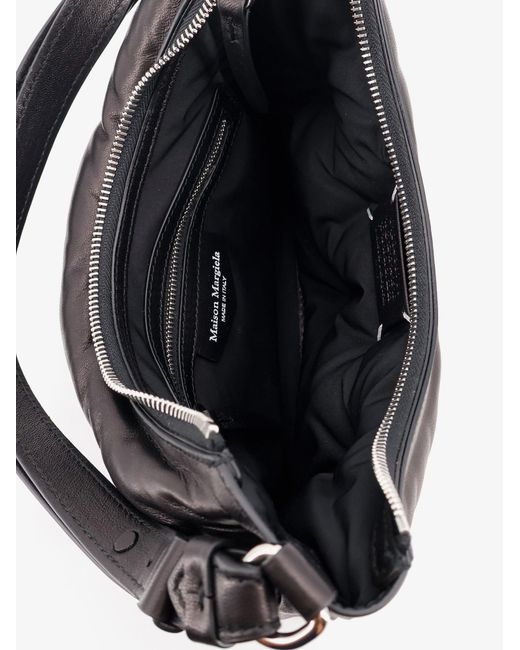 Maison Margiela Black Glam Slam Leather Shoulder Bag
