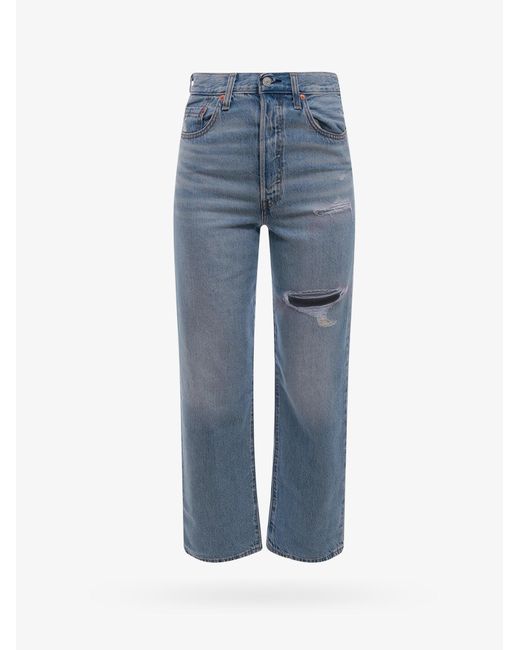 Levi's Blue Ribcage Straight Ankle