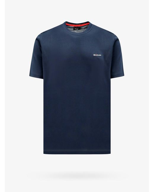 Kiton Blue T-Shirt for men