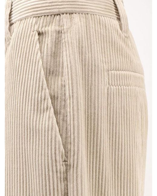 Brunello Cucinelli Natural Corduroy Trousers